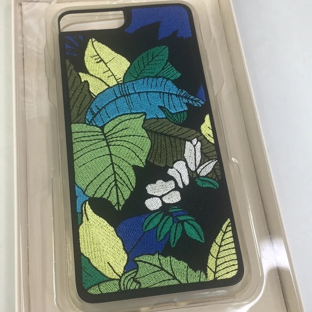 New Zero Gravity Paradise At Dusk Embroidered iphone 8+ case floral palms